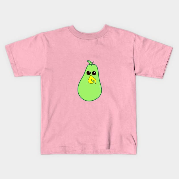 Parrot + Pear = Pearot Kids T-Shirt by Jandldesigns